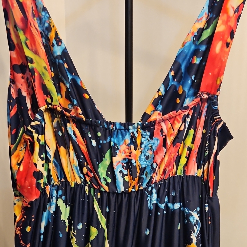 Colorful Abstract Maxi Dress - Picture 4 of 5
